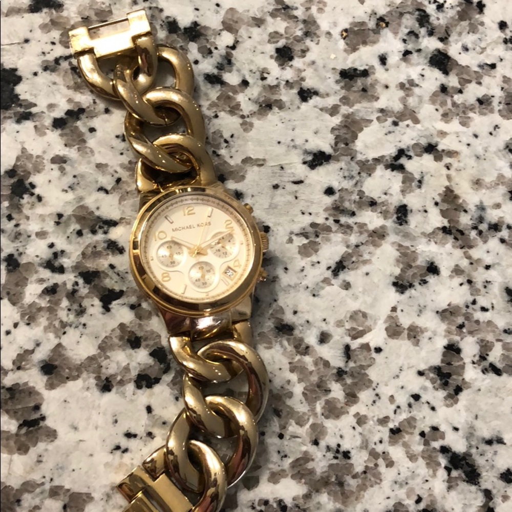 Gold Michael Kors watch